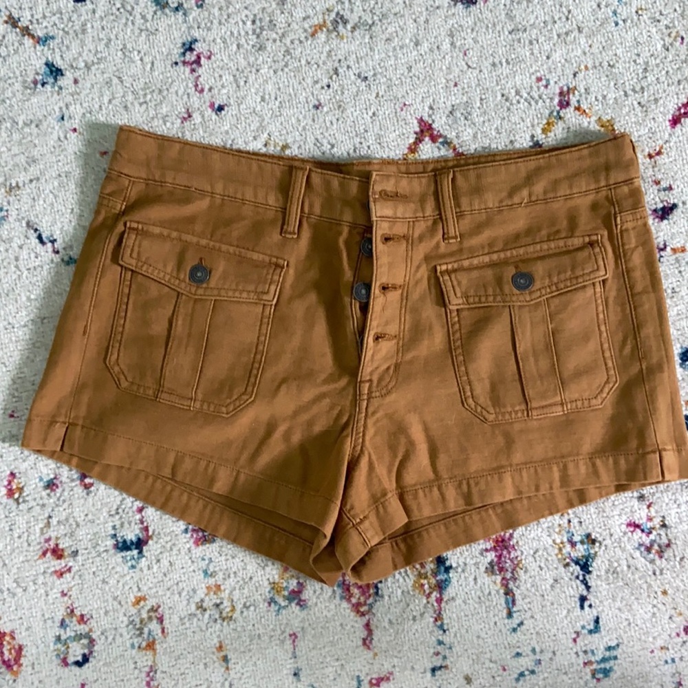 AEO burnt orange tomgirl shortie size 12 NWOT